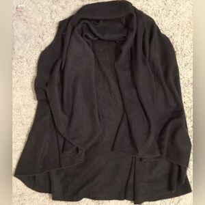 LOOK gray grey sleeveless cardigan knit vest one size Medium M Large L